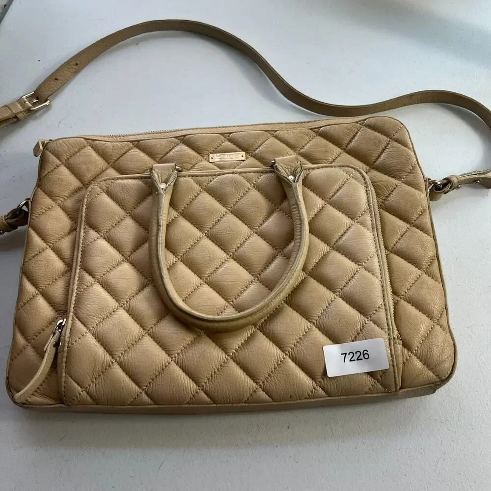 Kate Spade New York Bag Gold Coast Janine Laptop Carrier In Beige